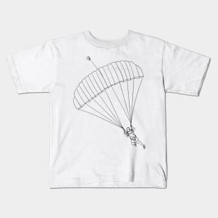 Skydiver Under Canopy Kids T-Shirt